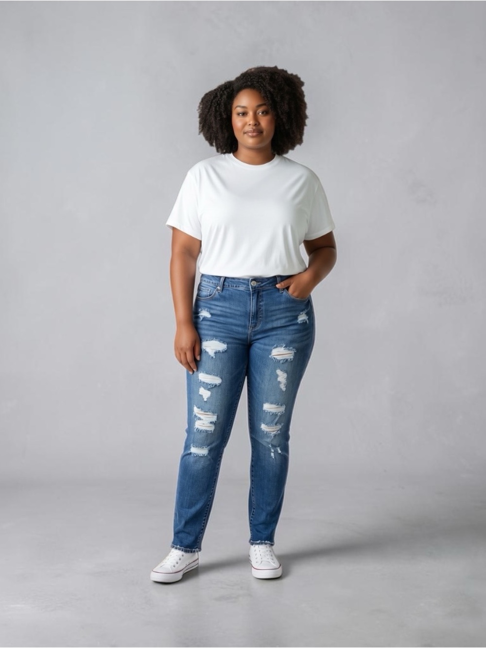 torrid Bombshell Skinny Jeans 18T Distressed High Waist